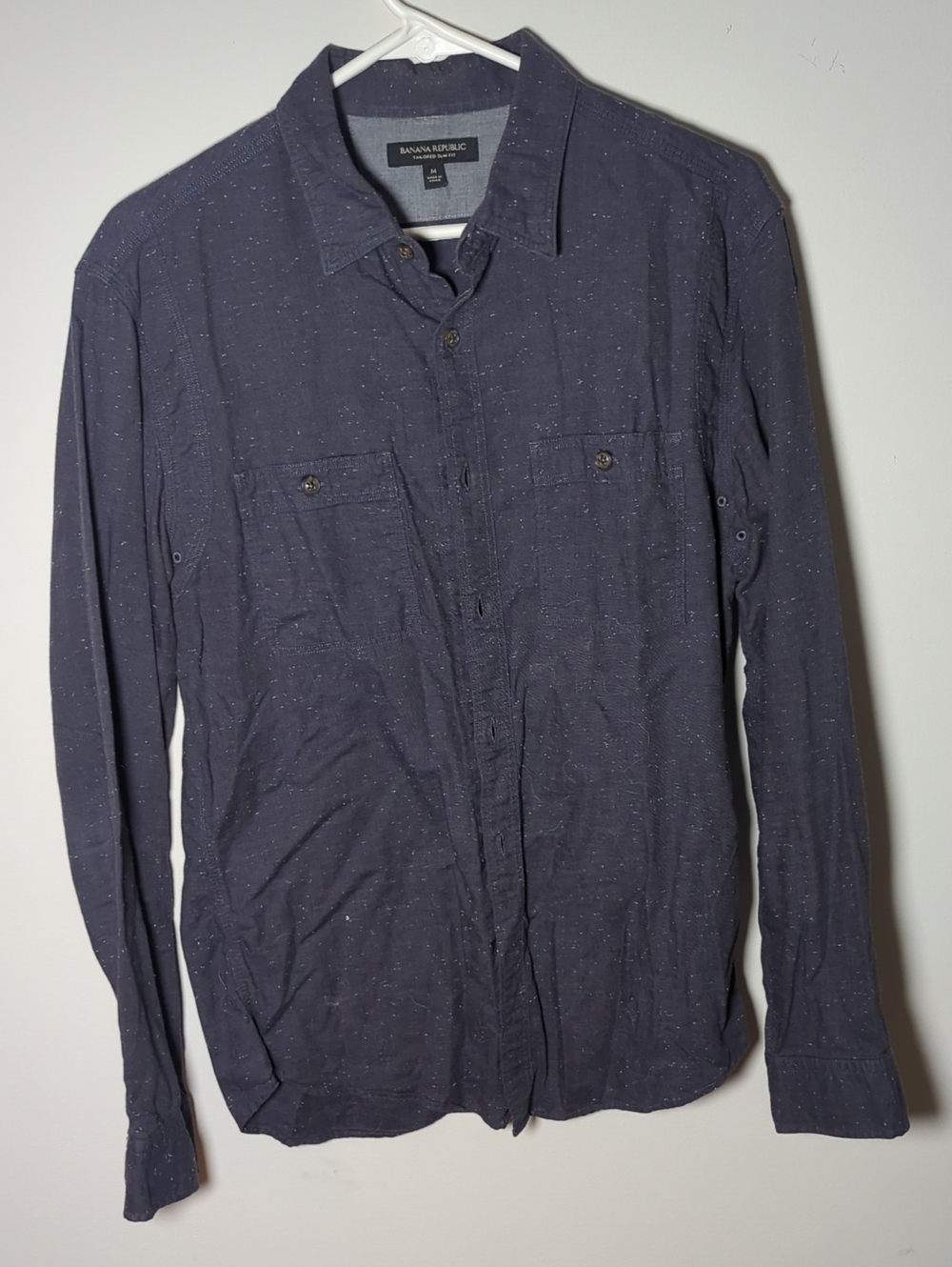 Banana Republic Men's Speckled Button-Down Shirt